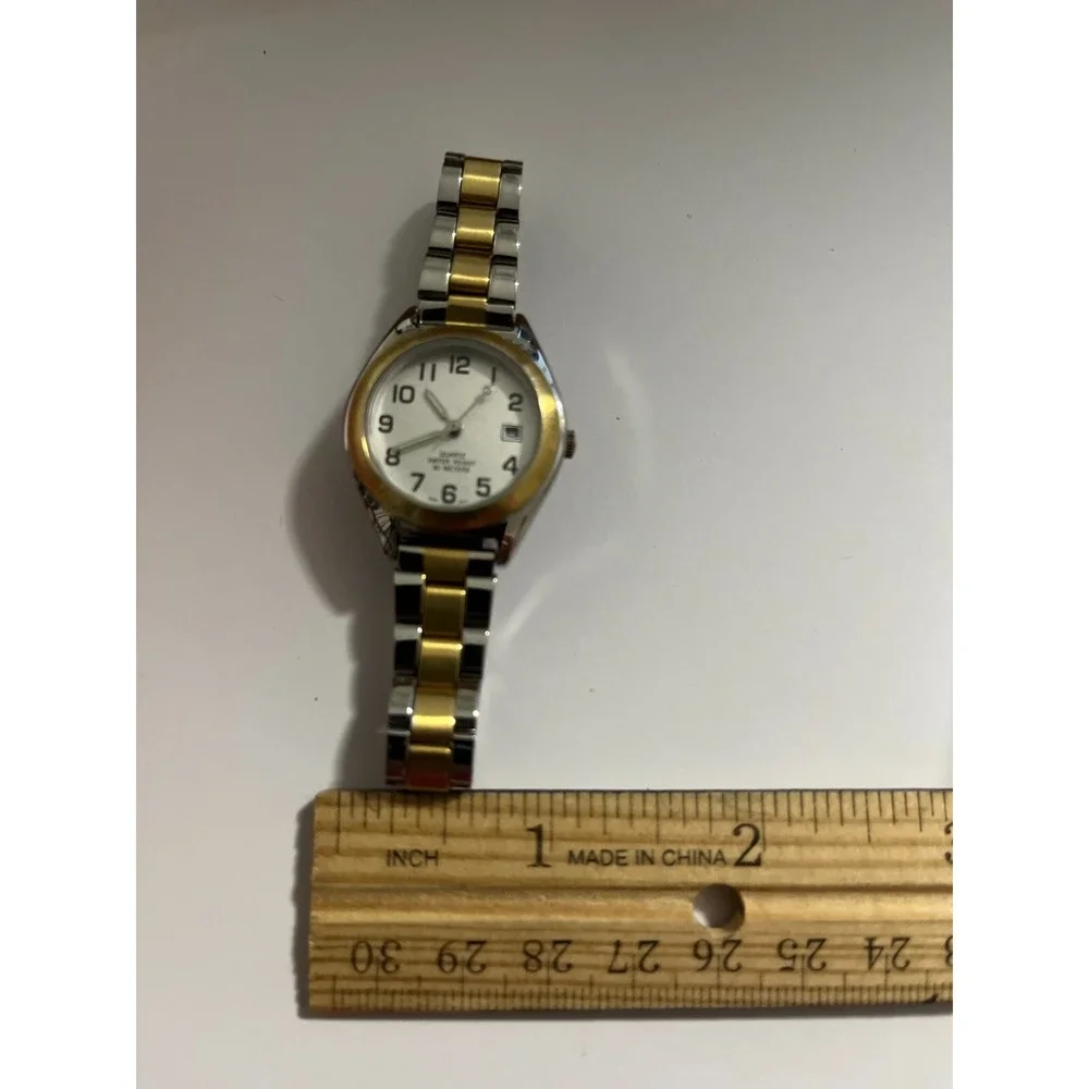 Embassy by Gruen GEM3310 Gold‎ and Silver Tone Women's watch Untested rare